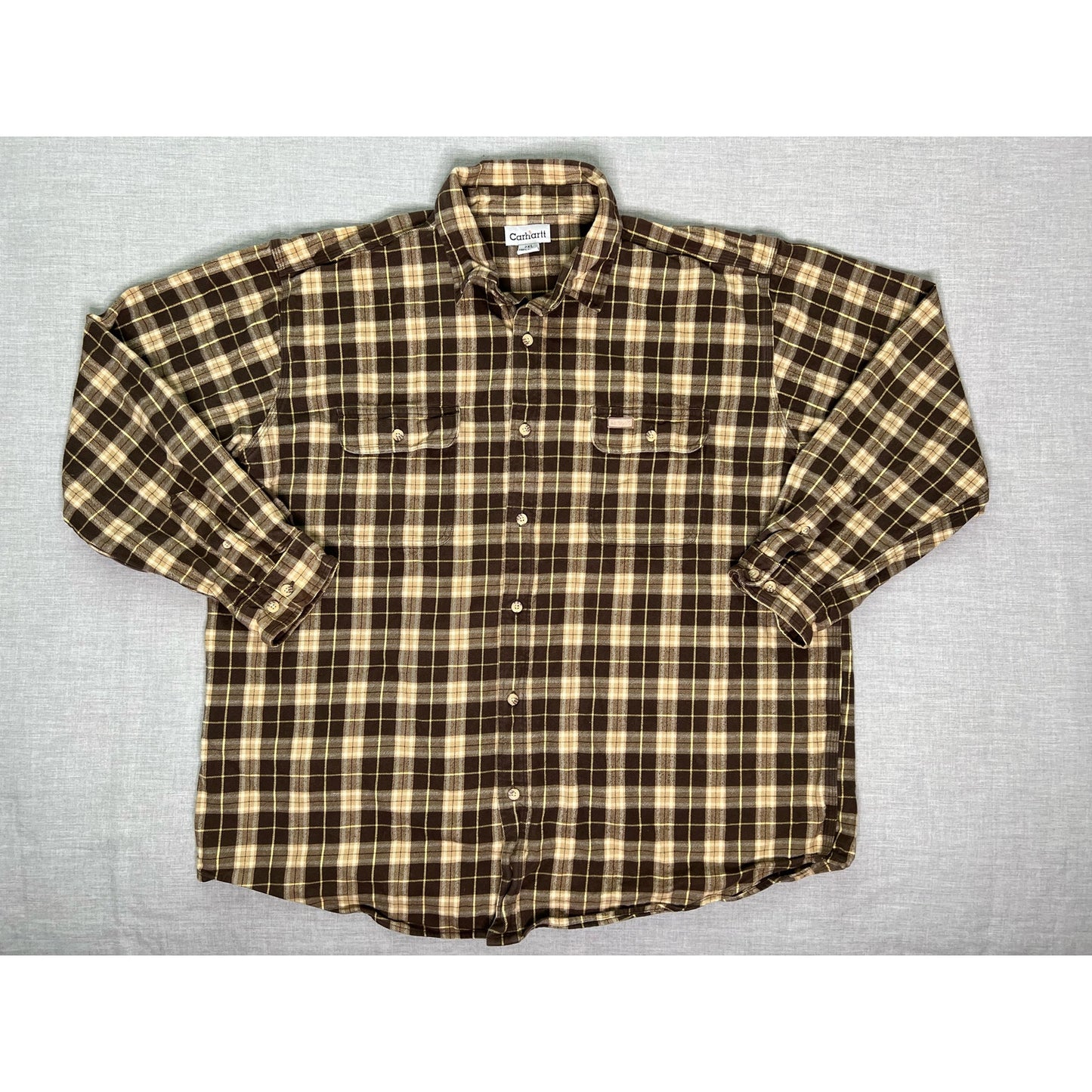 Carhartt Button Down Pocket Flannel Shirt 2XL