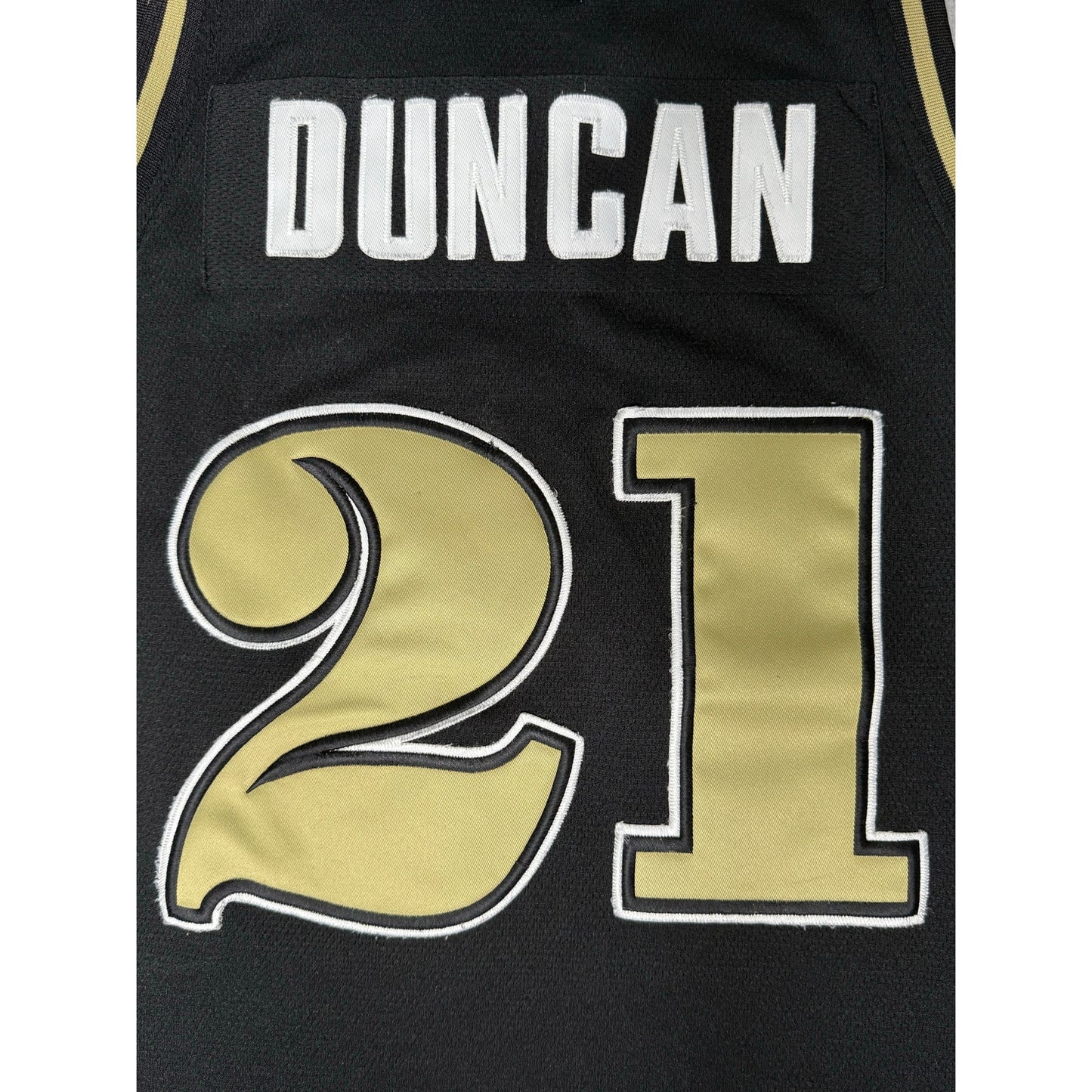 Vintage 90s Tim Duncan Wake Forest NCAA College Basketball Jersey Large