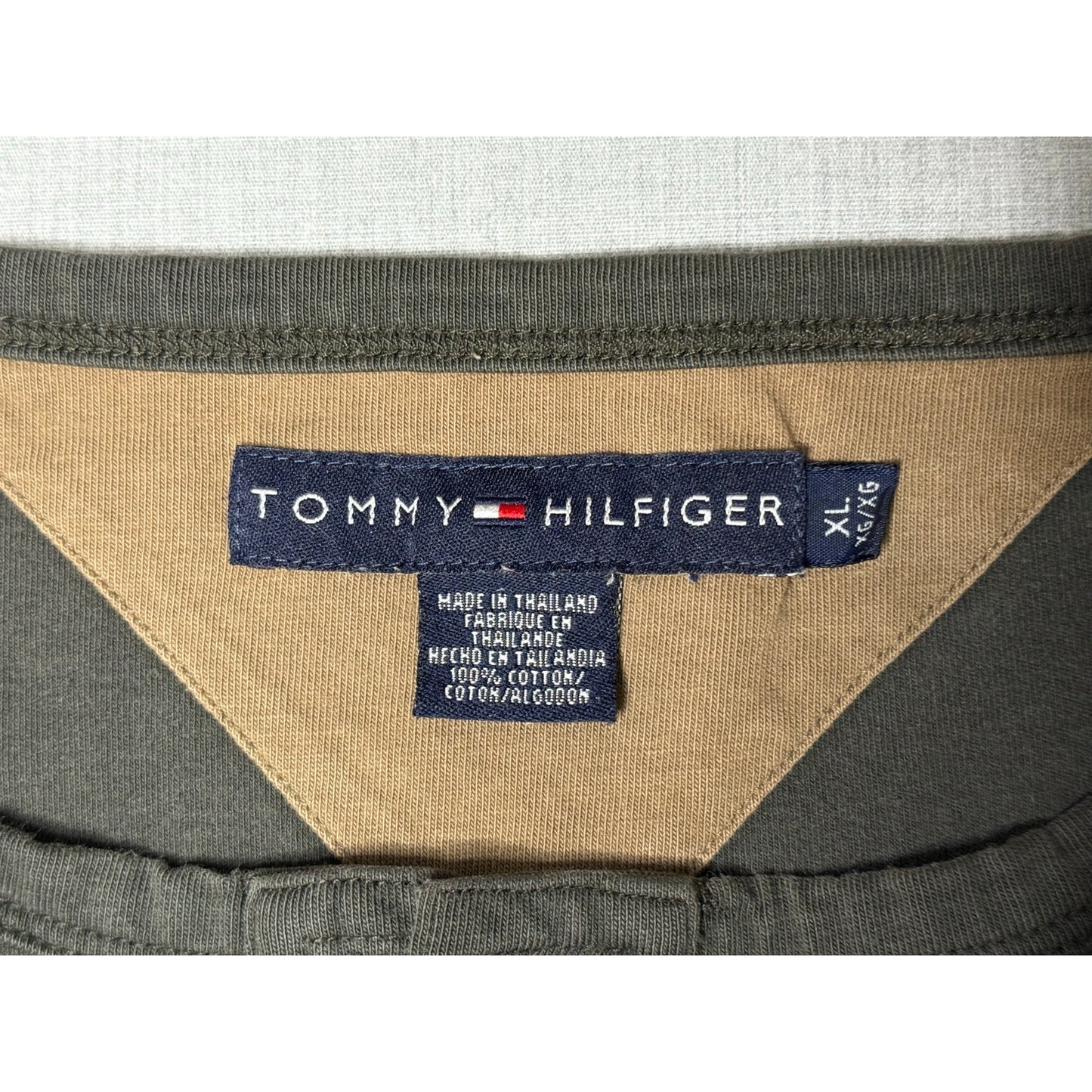Tommy Hilfiger Elephant Henley Long Sleeve Shirt XL