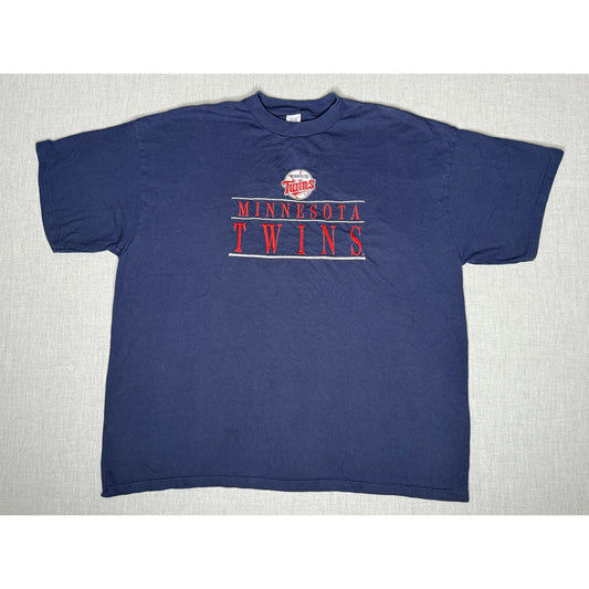 Vintage 90s Minnesota Twins Logo 7 MLB Baseball T-shirt 3XL