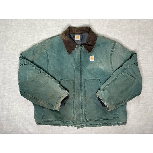 Vintage Carhartt Quilt Lined Detroit Jacket 2XL