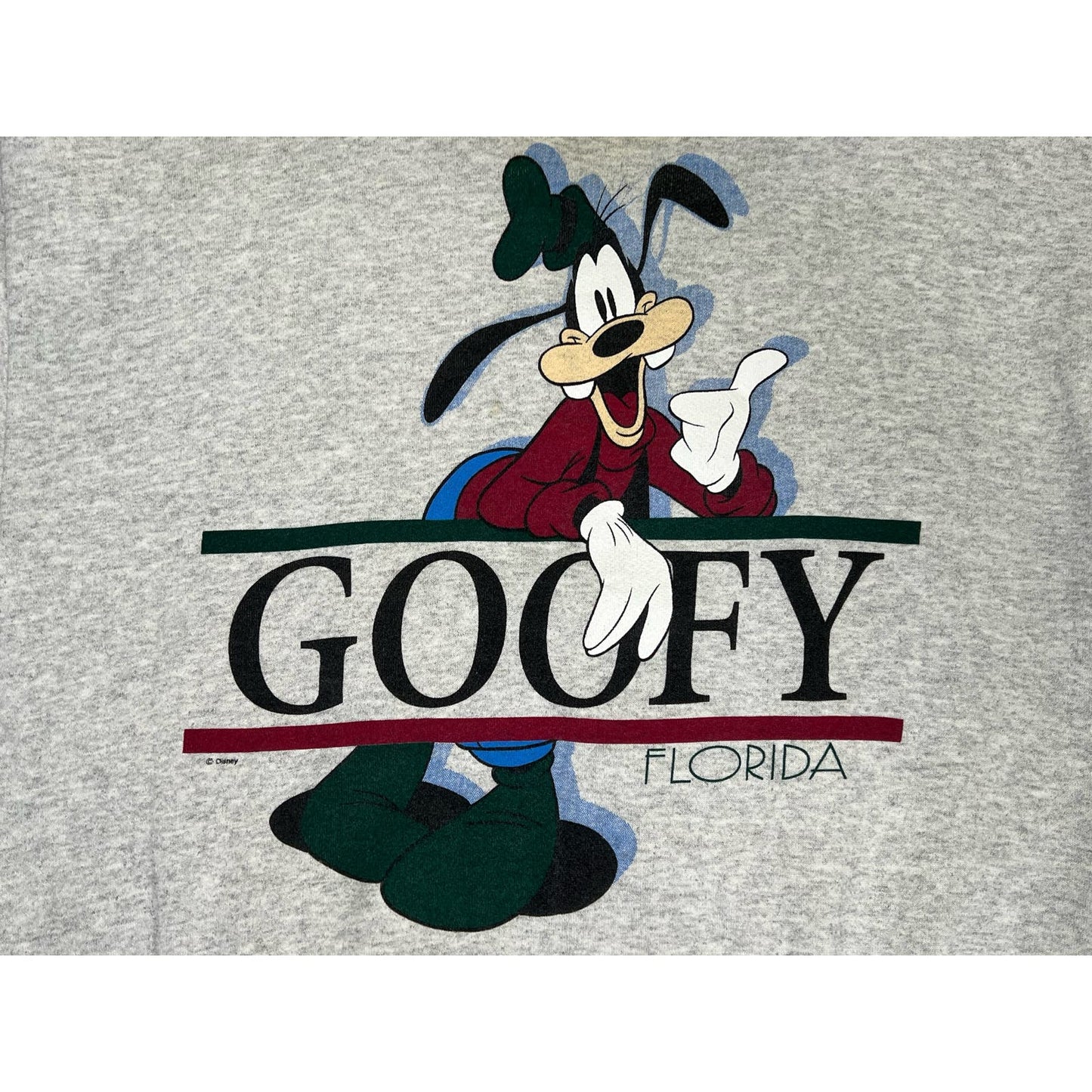 Vintage Goofy Florida Disney Double Sided Crewneck Sweatshirt XL