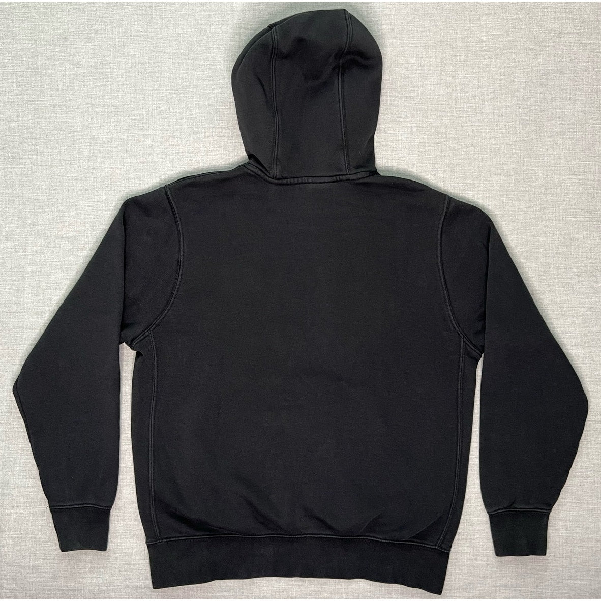 Nike Pullover Hoodie Black White Big Logo Sweatshirt Medium