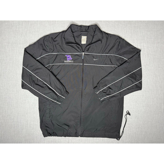 Nike Baseball Full Zip Collared Windbreaker Jacket Medium