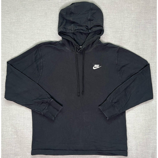 Nike Black Lightweight Pullover Hoodie Sweatshirt Small