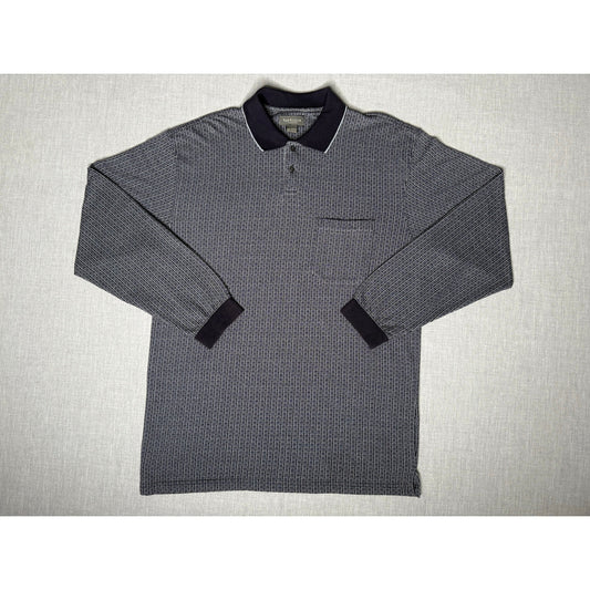 Vintage Van Heusen Long Sleeve Polo Shirt Large