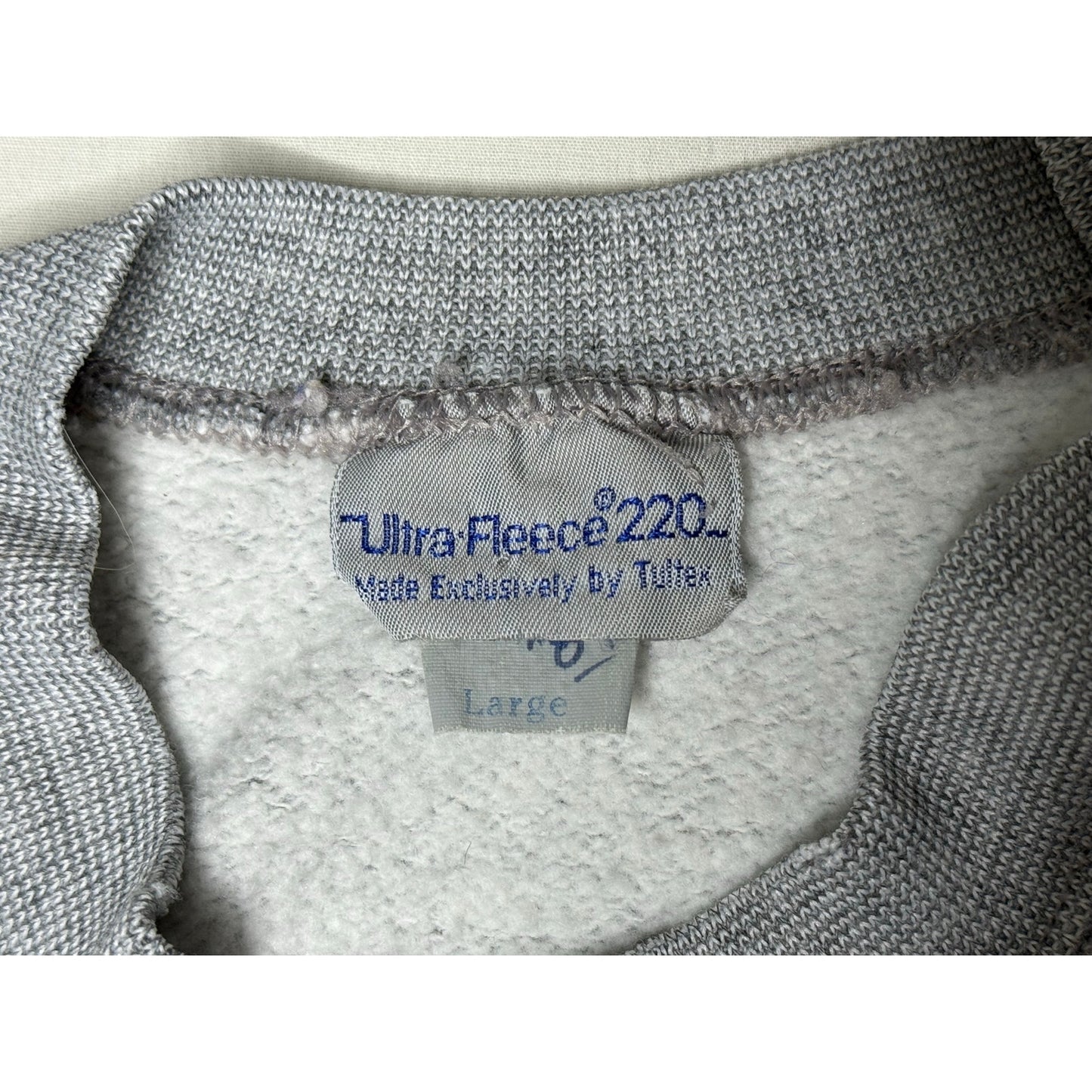 Vintage 80s Tultex Ultra Fleece 220 Blank Crewneck Sweatshirt Large
