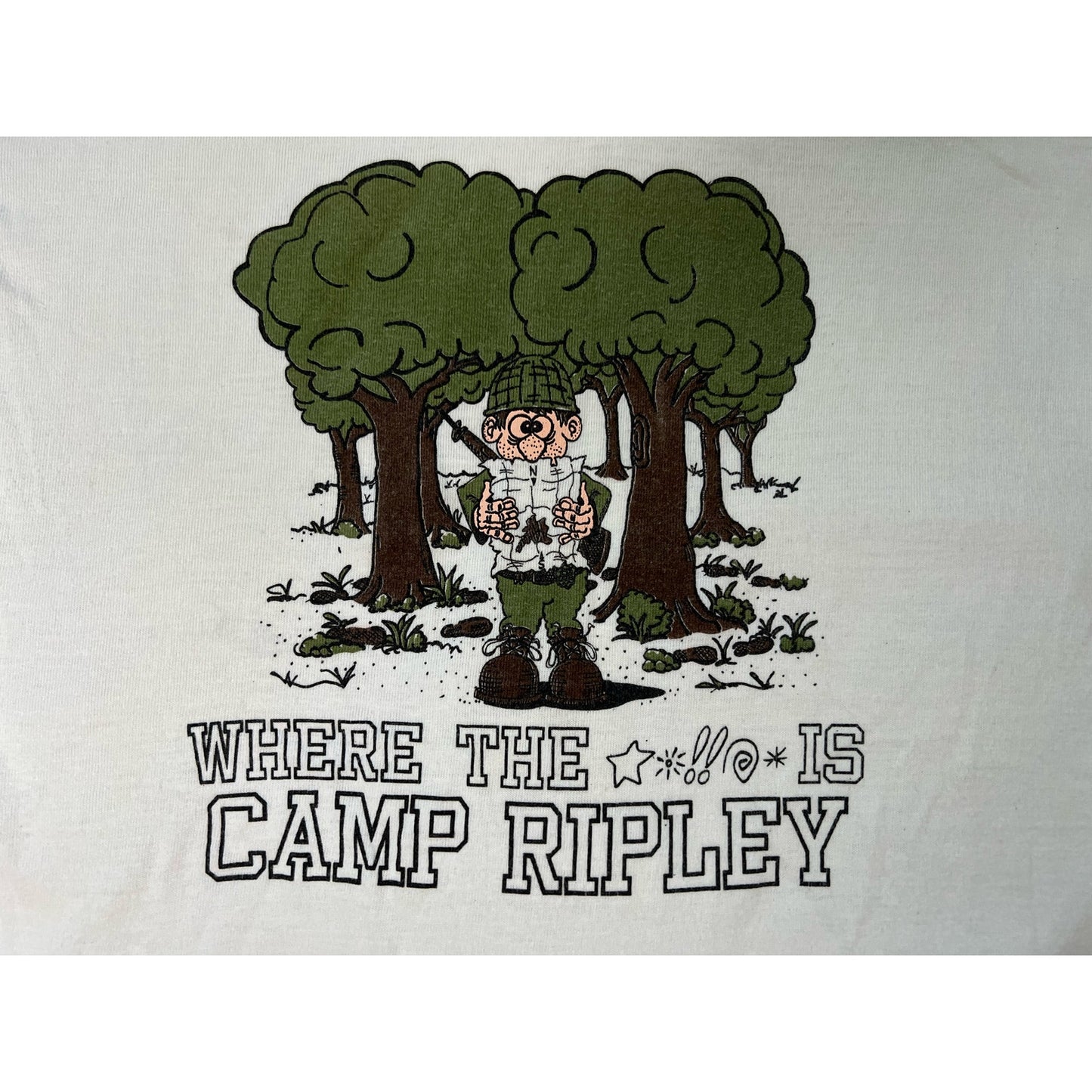 Vintage Camp Ripley Minnesota Army National Guard Single Stitch T-Shirt XL
