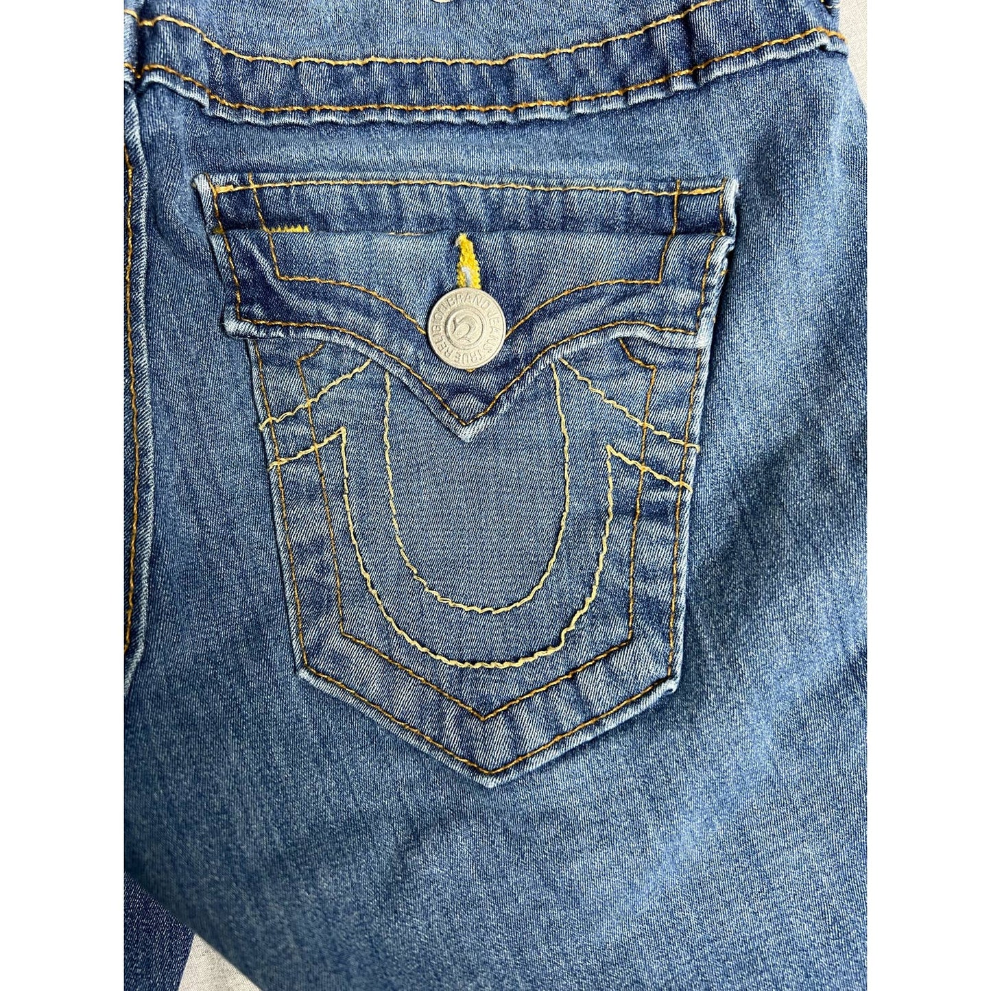 True Religion Pocket Flap Misty Skinny Jeans Womens 25