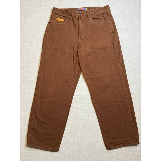 Empyre Relaxed Fit Brown Skater Jeans 34