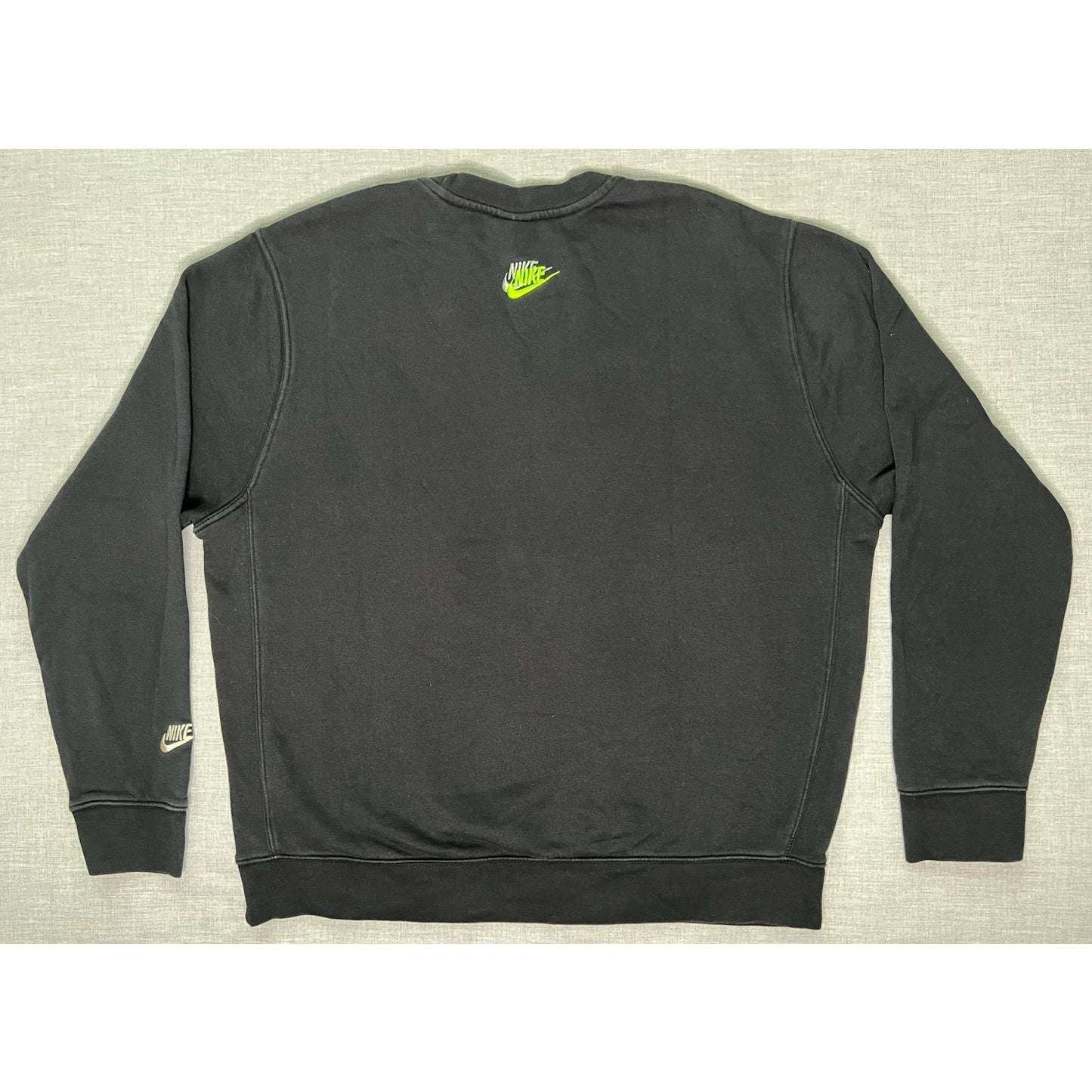 Nike Embroidered Multi Swoosh Pullover Crewneck Sweatshirt Large