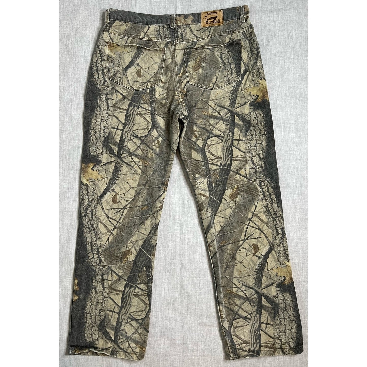 Vintage Duxbak Tree Camo Outdoor Hunting Jeans 36x31