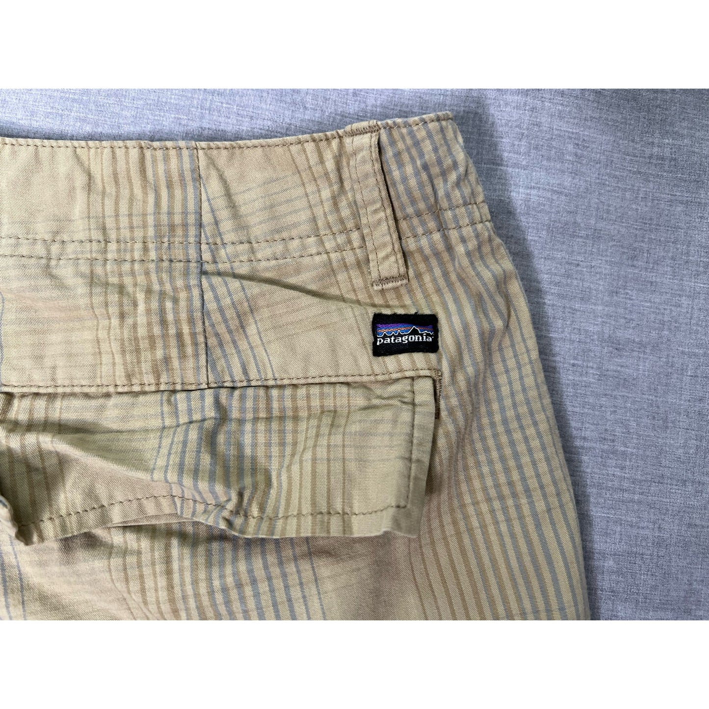 Patagonia Plaid Organic Cotton Cargo Shorts Men’s 35