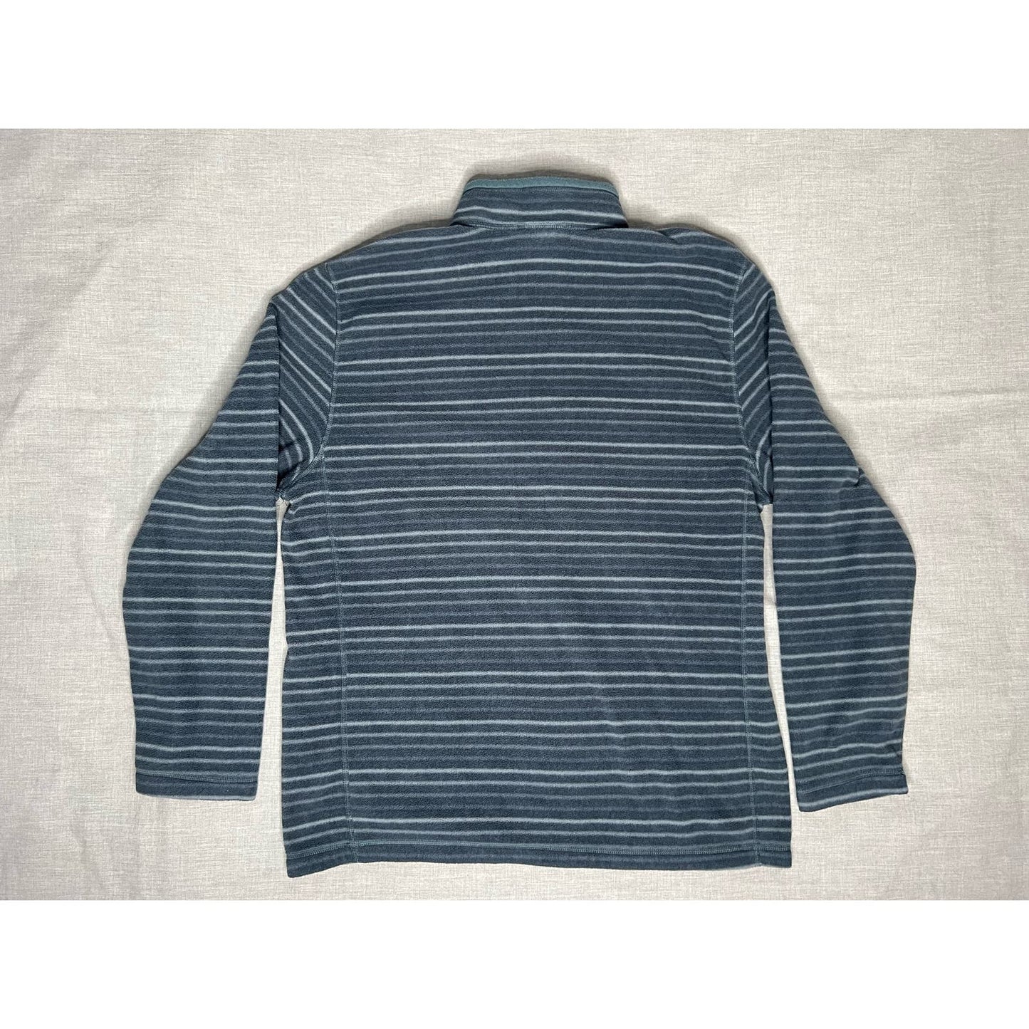 The North Face Pullover Quarter Zip Striped Fleece Sweatshirt XL