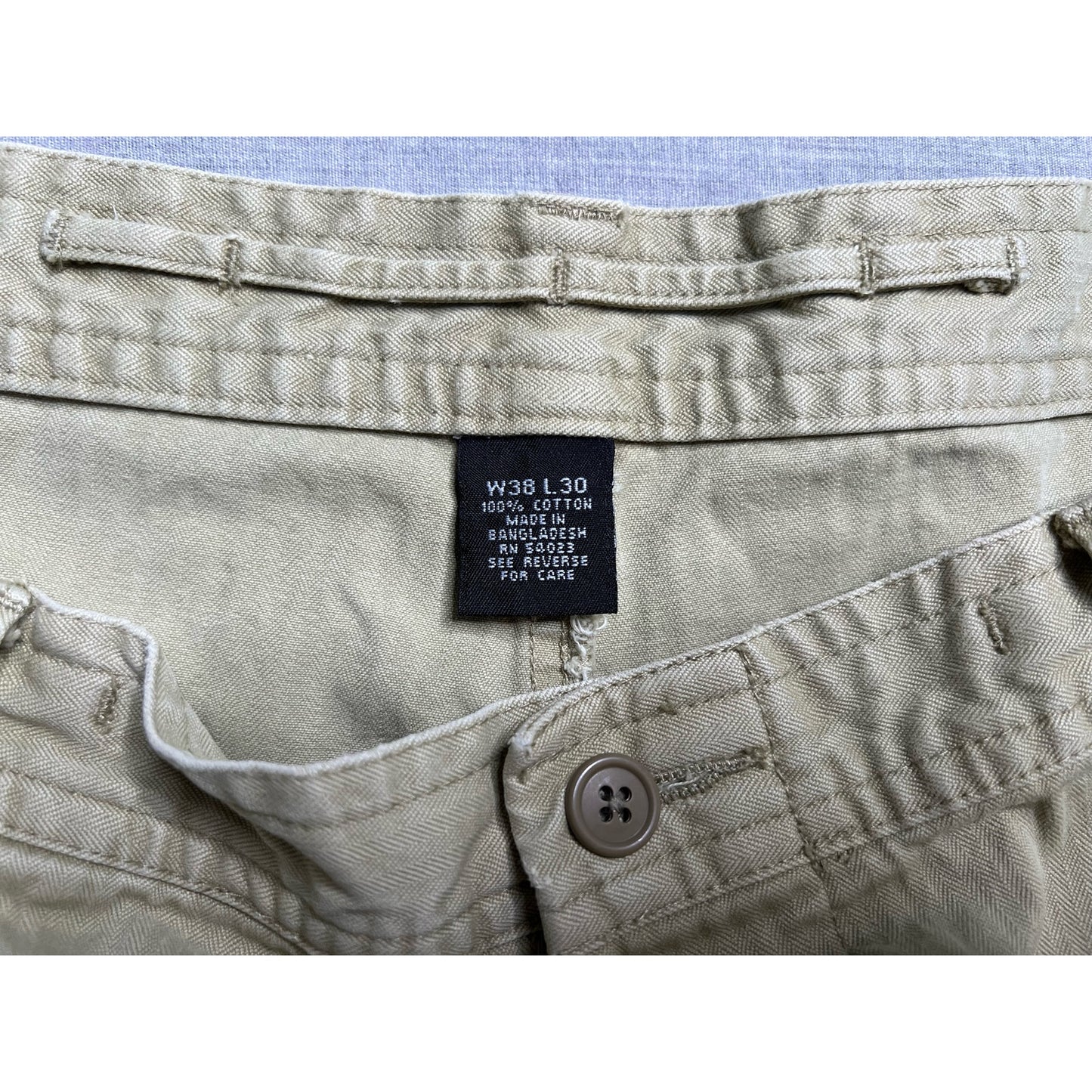 Vintage Y2K Gap Khaki Double Knee Hiking Pants 38x30