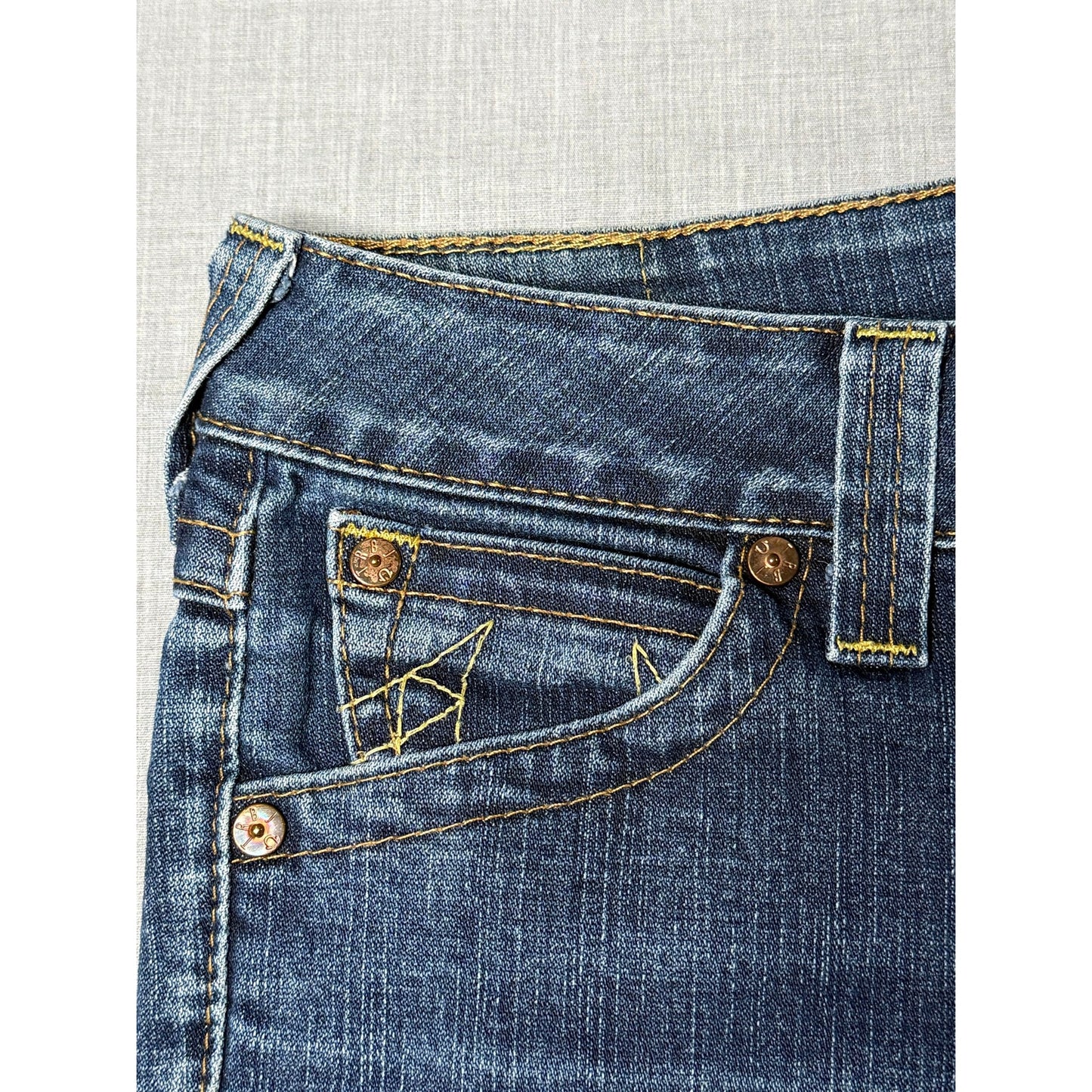 True Religion Flap Pocket Low Rise Jeans Women's 28