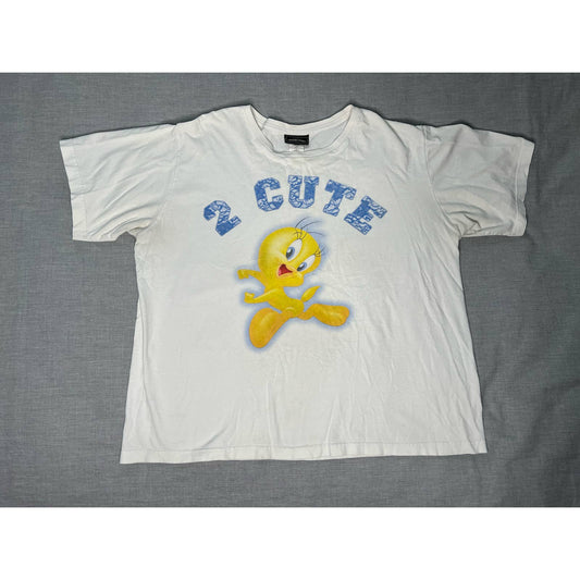 Vintage 2002 Looney Tunes Tweety 2 Cute 4 You T-shirt Womens T-shirt 18/20 2XL