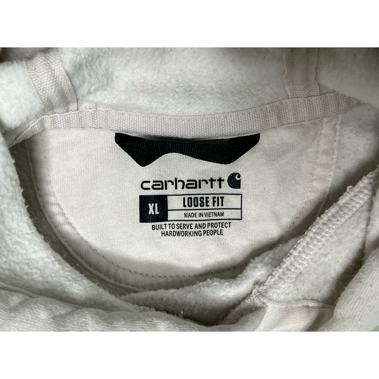 Carhartt Loose Fit Sleeve Logo Pullover Workwear Hoodie XL