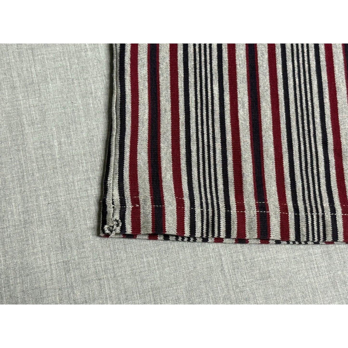 Eddie Bauer Striped Henley Button Long Sleeve Shirt Large