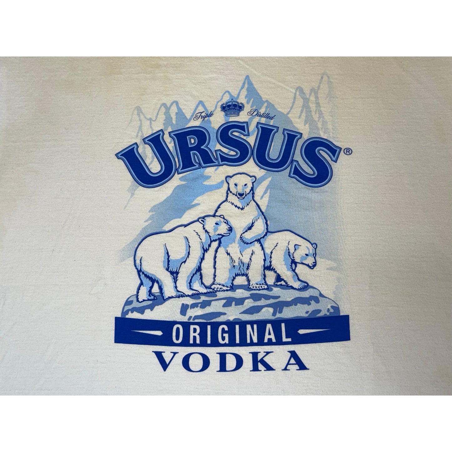 Vintage Y2k Ursus Original Vodka Polar Bear T-shirt XL
