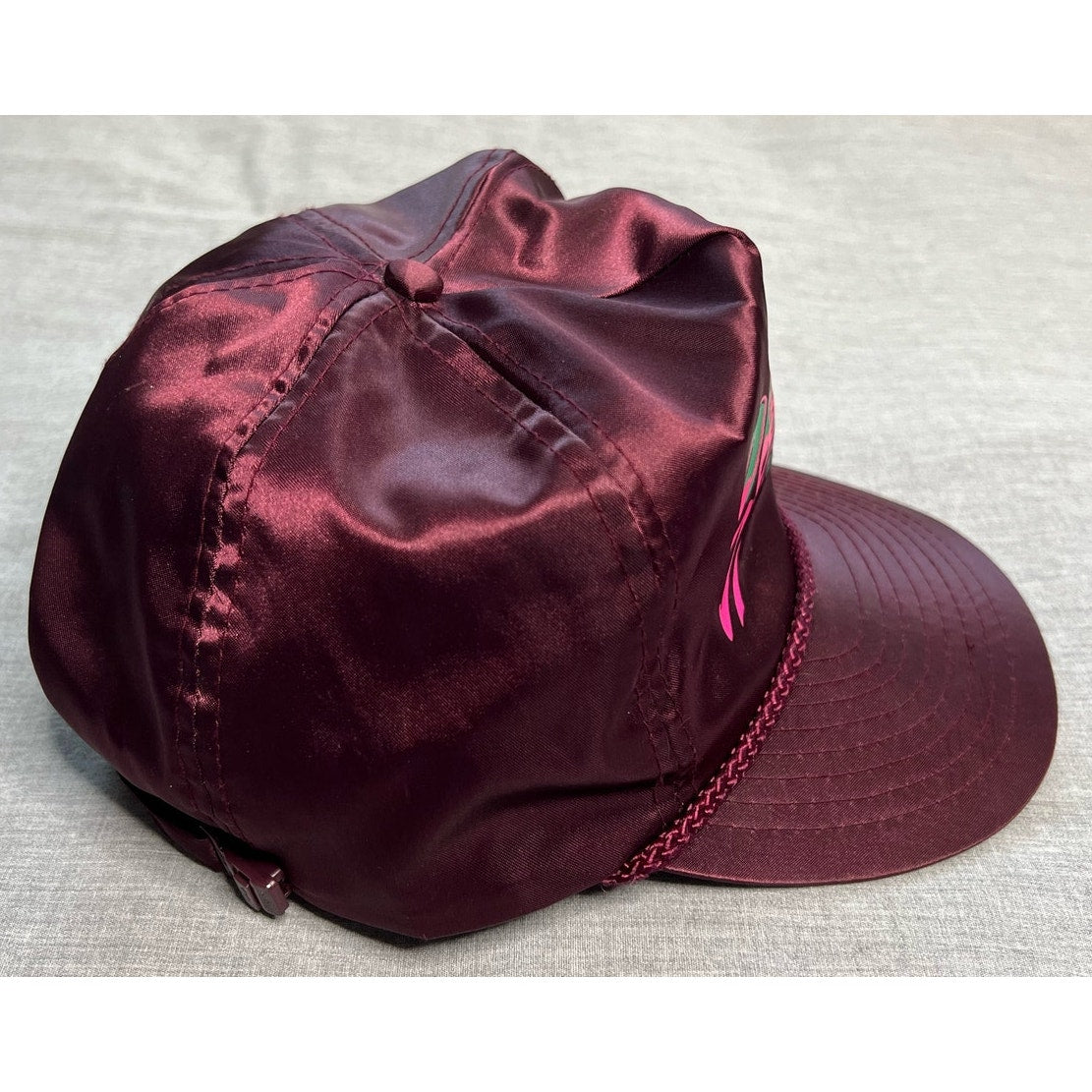 Vintage Dead Stiks Rock N Roll Satin Strapback Hat