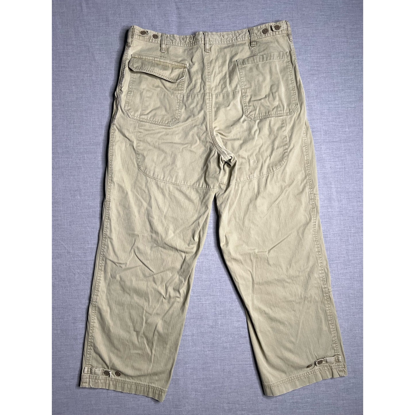 Vintage Y2K Gap Khaki Double Knee Hiking Pants 38x30