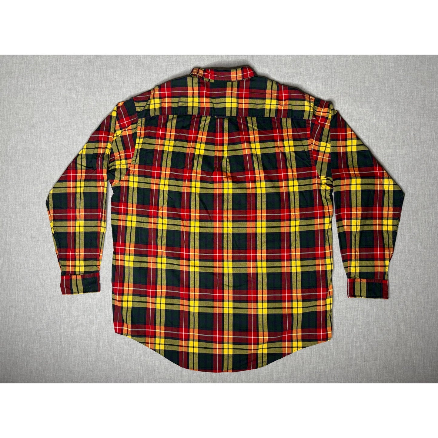 Vintage 90s Nautica Plaid Flannel Button Down Shirt XL