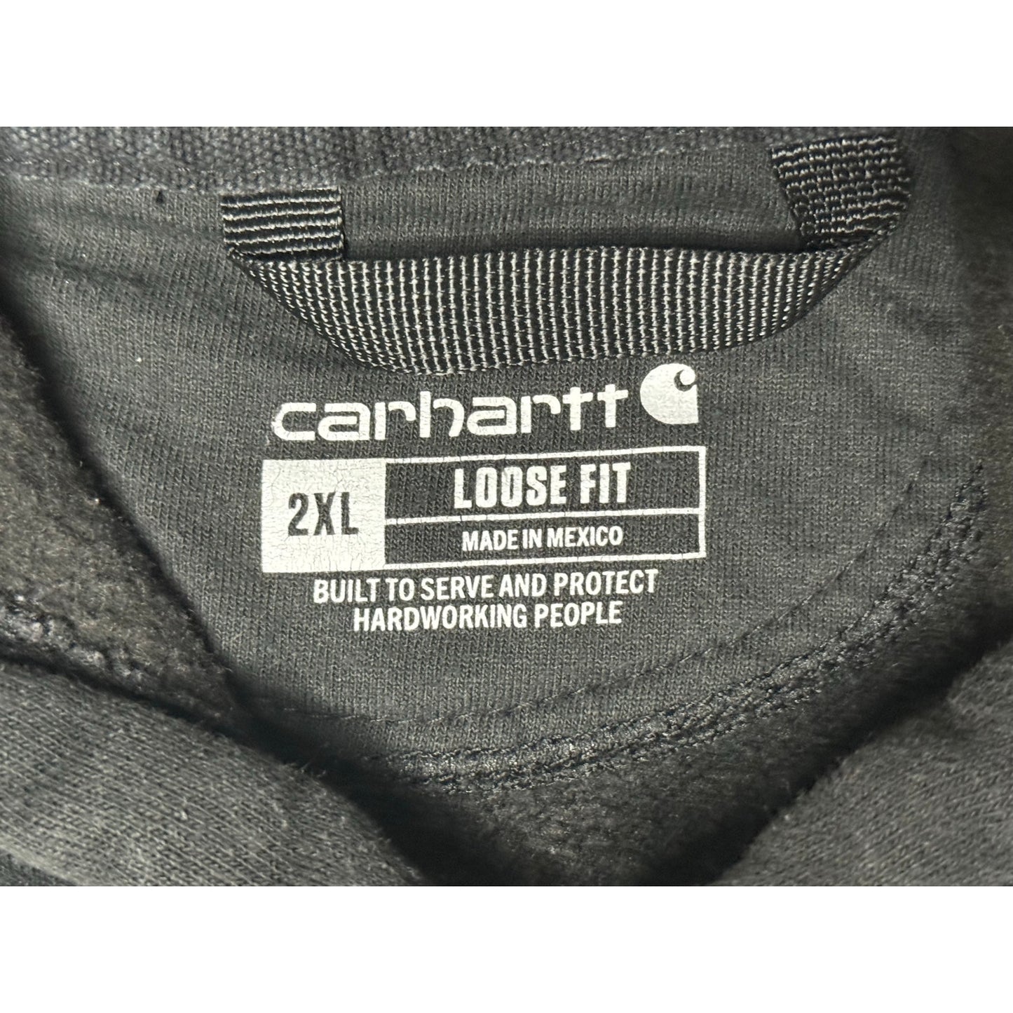 Carhartt Loose Fit Big Logo Pullover Workwear Hoodie 2XL