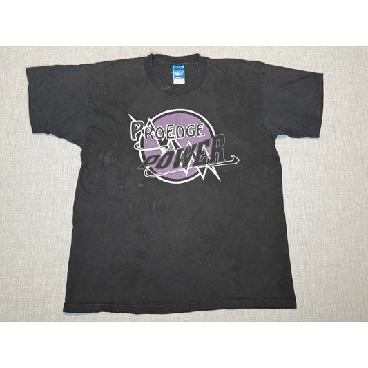Vintage 90s Pro Edge Power Hockey Skating Single Stitch T-shirt XL