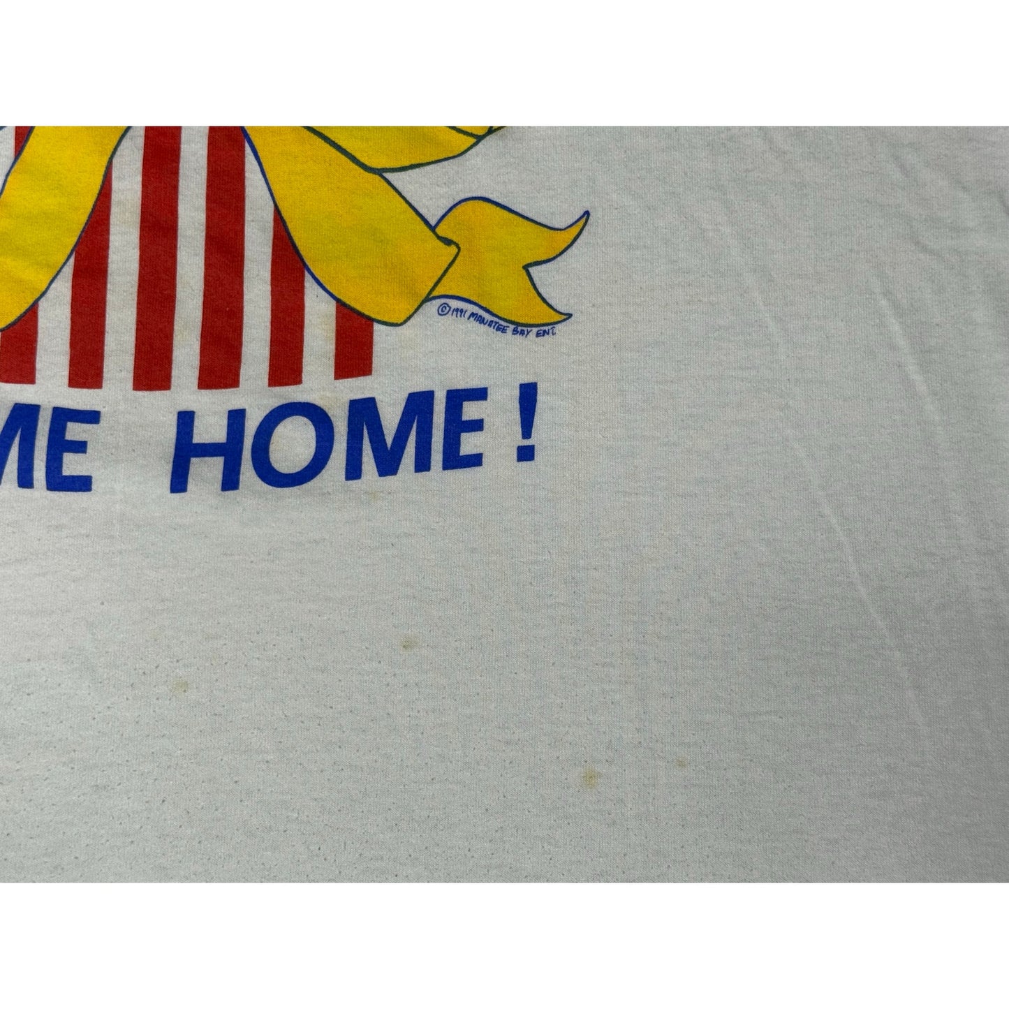 Vintage 1991 Till They All Come Home Single Stitch Patriotic USA T-shirt XL