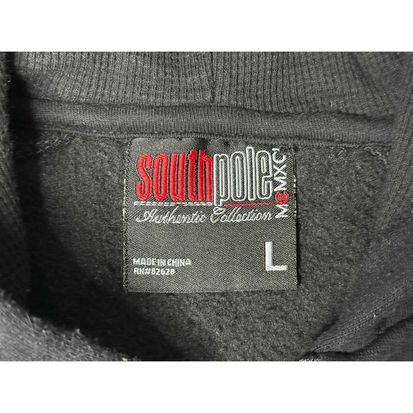 Southpole Authentic Collection Stitched Logo Full Zip Hoodie Large