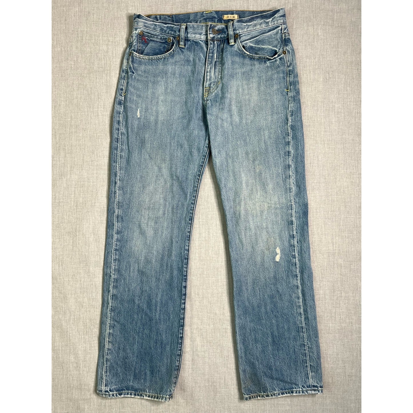 Polo Ralph Lauren Distressed Faded Blue Jeans 31x30