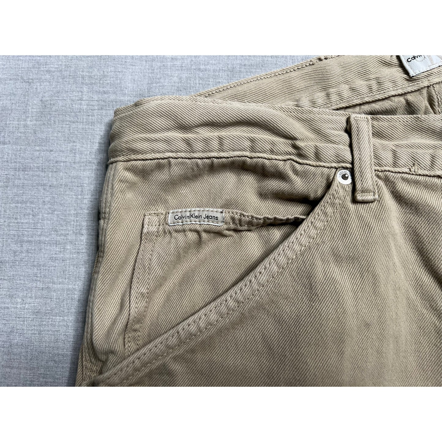 Vintage Calvin Klein Jeans Baggy Khaki Carpenter Pants 33