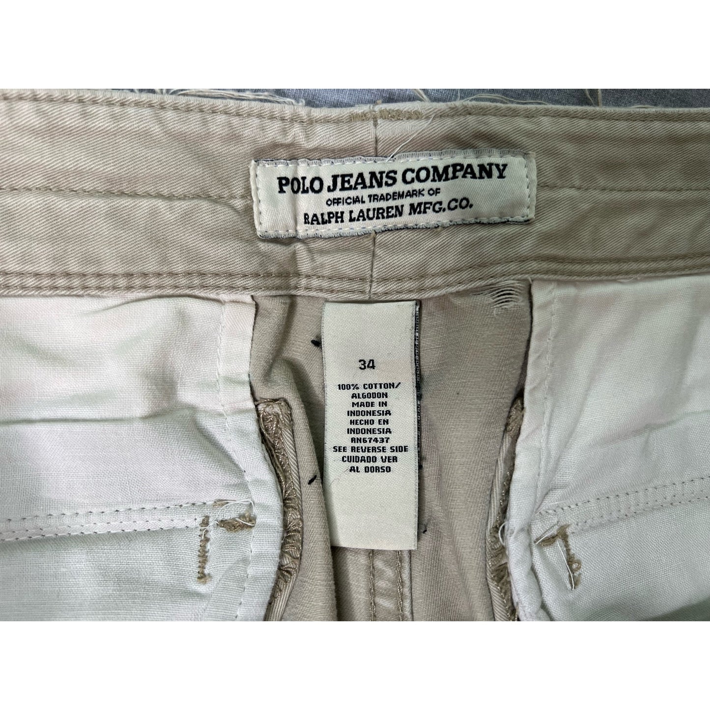 Vintage Polo Ralph Lauren Military Surplus Cargo Shorts 34