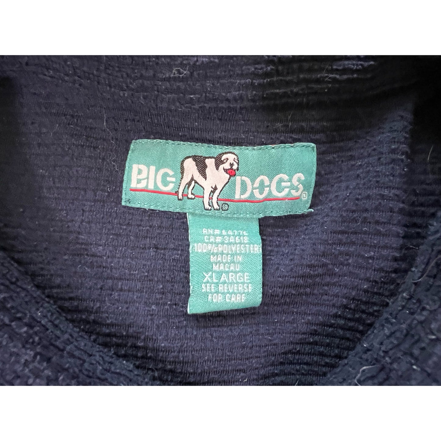 Big Dogs Waffle Knit Long Sleeve Button Up Shirt XL