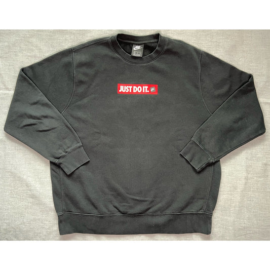 Nike Just Do It Box Logo Pullover Crewneck Sweatshirt XL