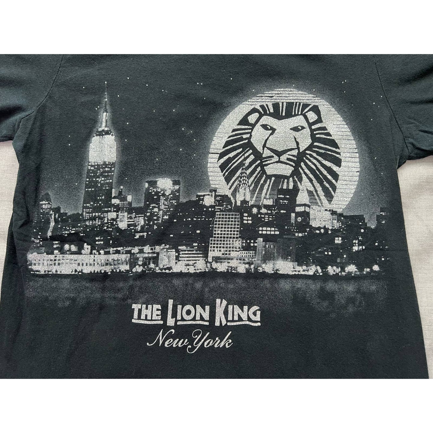 The Lion King New York Broadway Musical Sparkly T-shirt Small