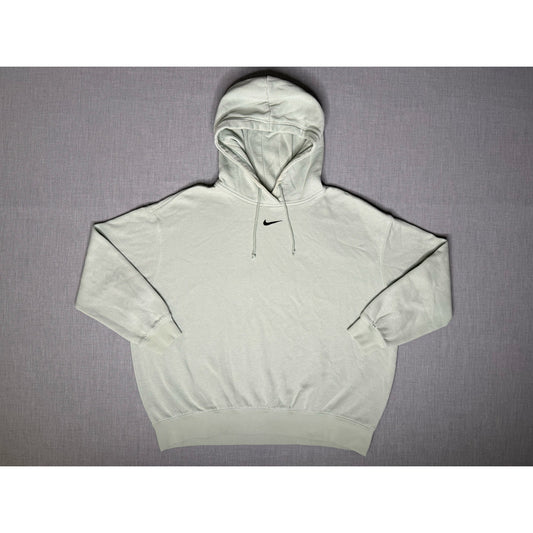 Nike Center Check Muted Mint Green Pullover Hoodie Large