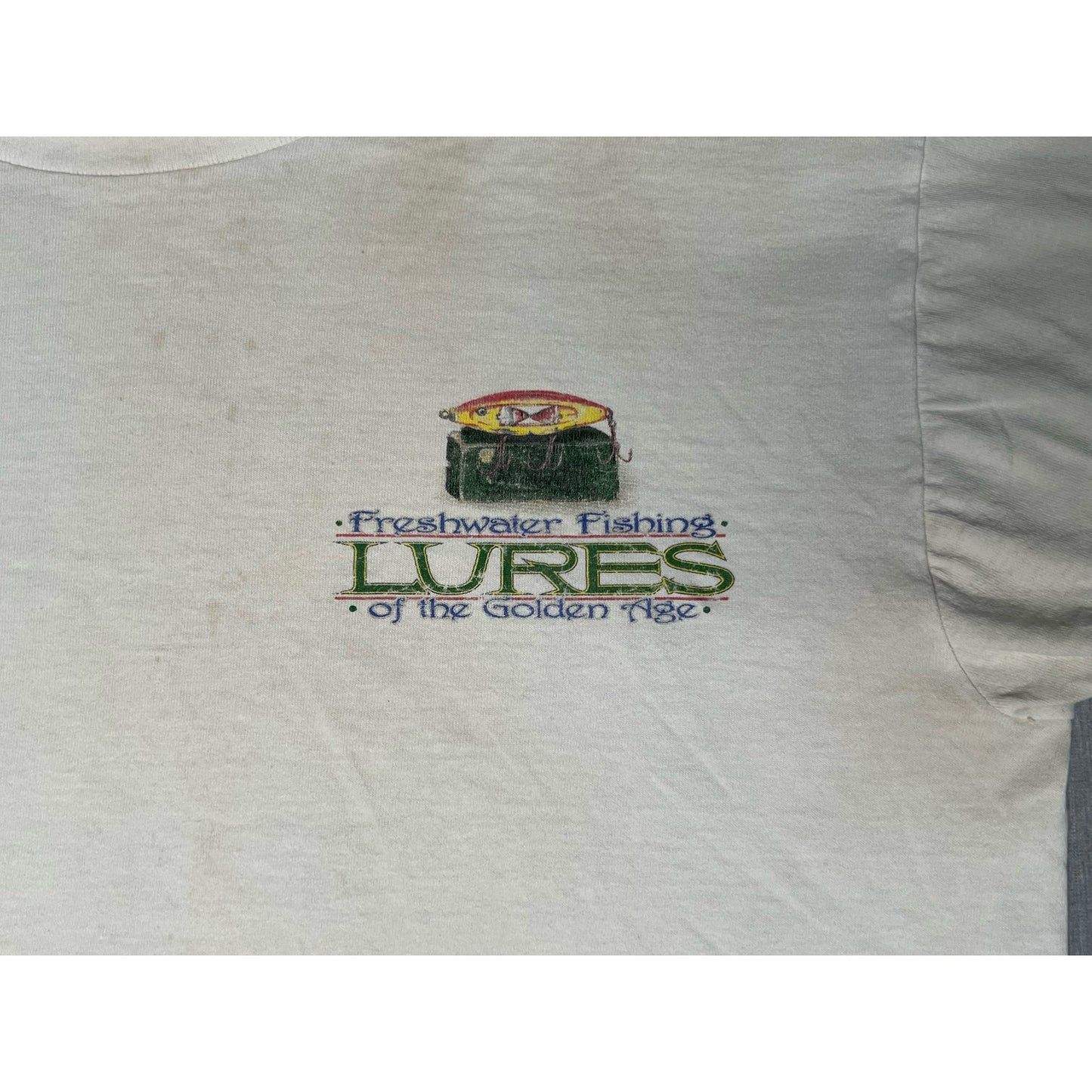 Vintage Freshwater Fishing Lures of the Golden Age T-shirt XL