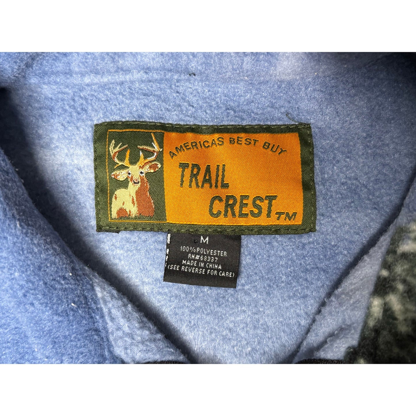 Trail Crest Eagle Nature Full Zip Fleece Sweatshirt Medium