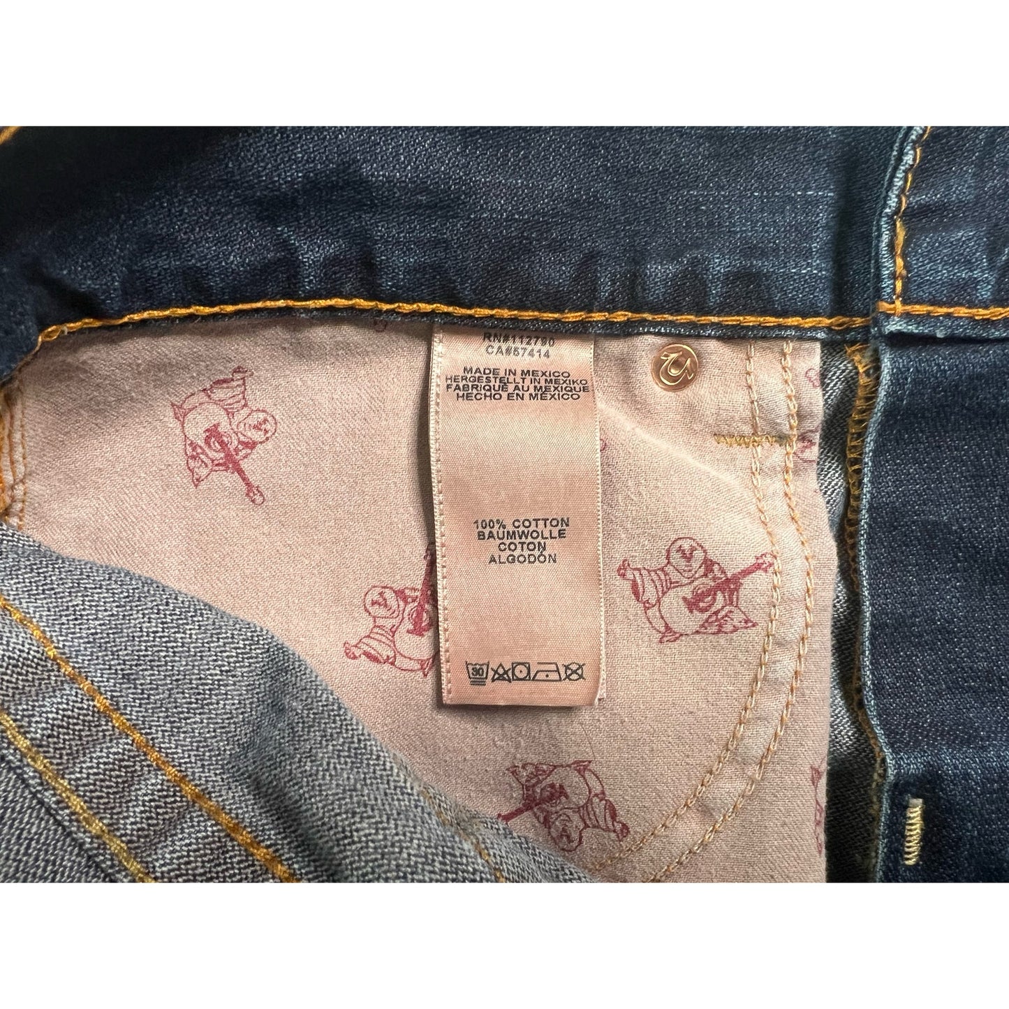 True Religion Flap Pocket Distressed Denim Jeans 31