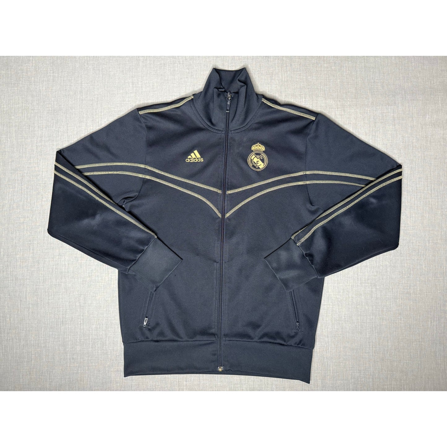 Real Madrid CF Adidas Full Zip Warmup Soccer Track Jacket Small