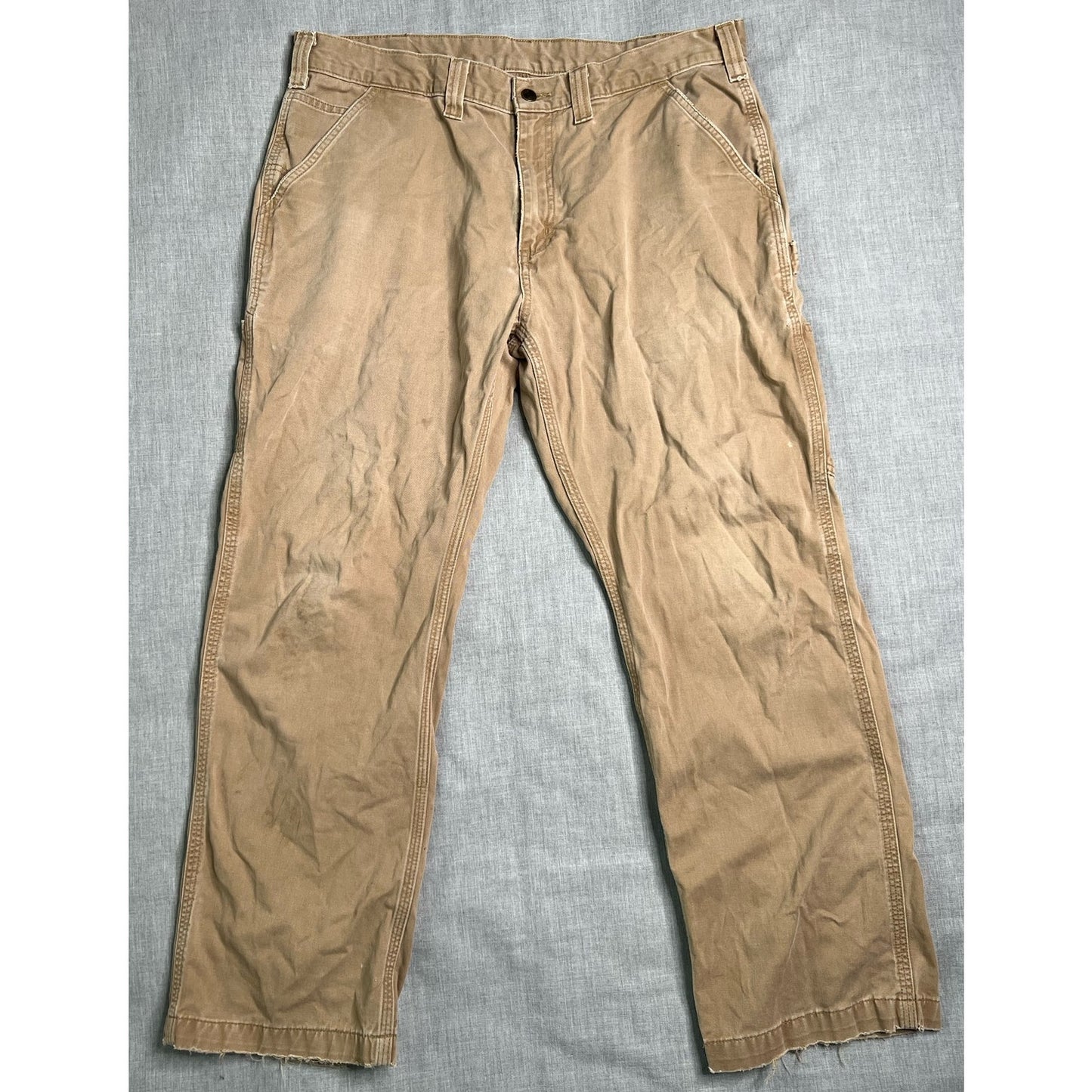 Carhartt Relaxed Fit Tan Carpenter Work Pants 38x30