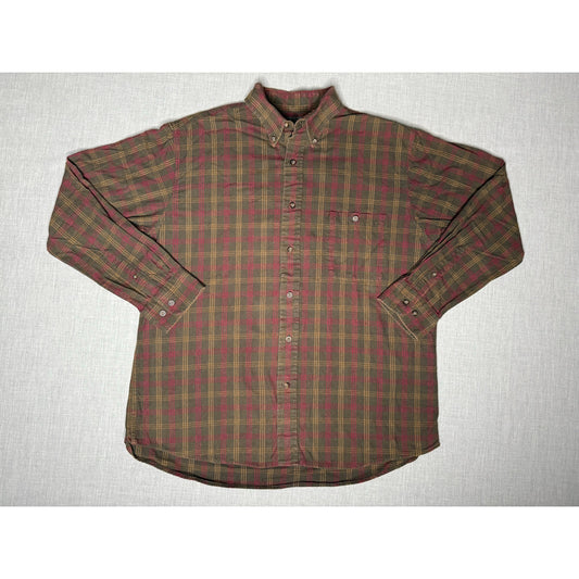 Vintage 90s Bay Area Traders Button Down Flannel Shirt Large