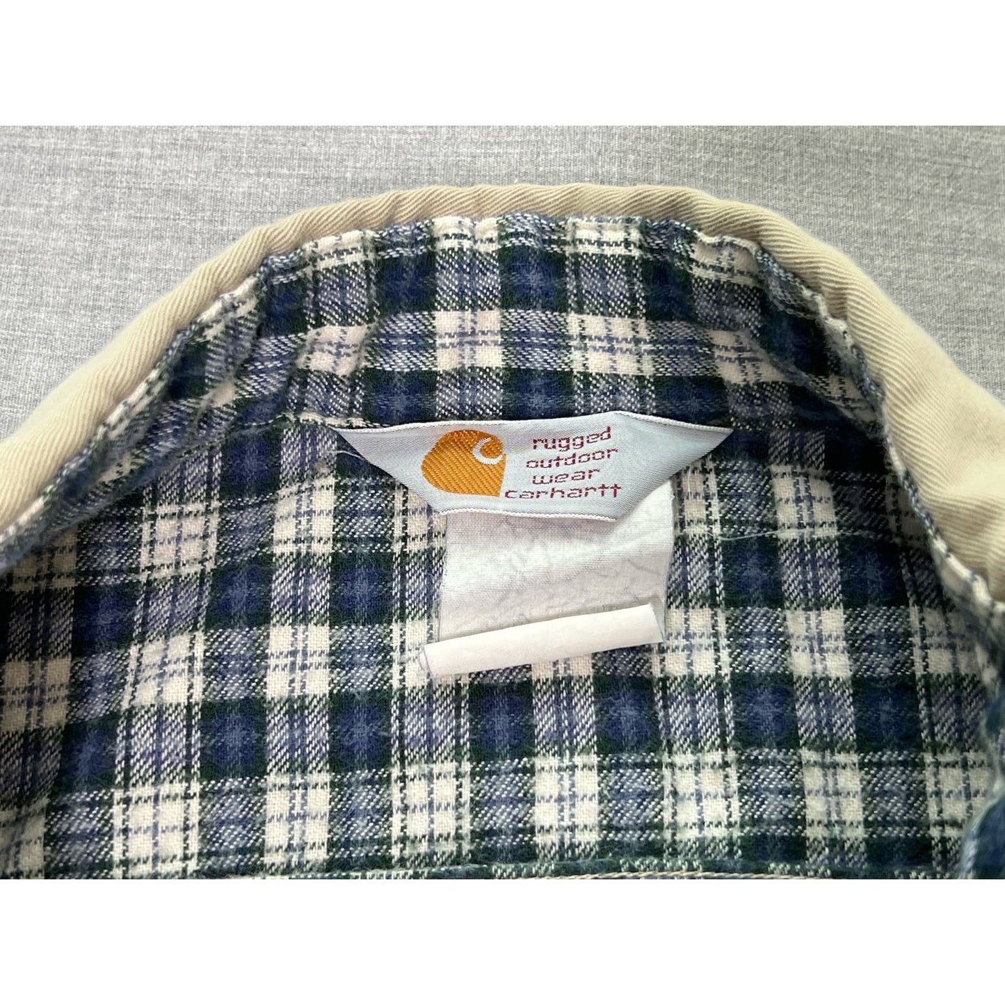 Vintage Carhartt Flannel Lined Button Up Shirt Jacket 2XL