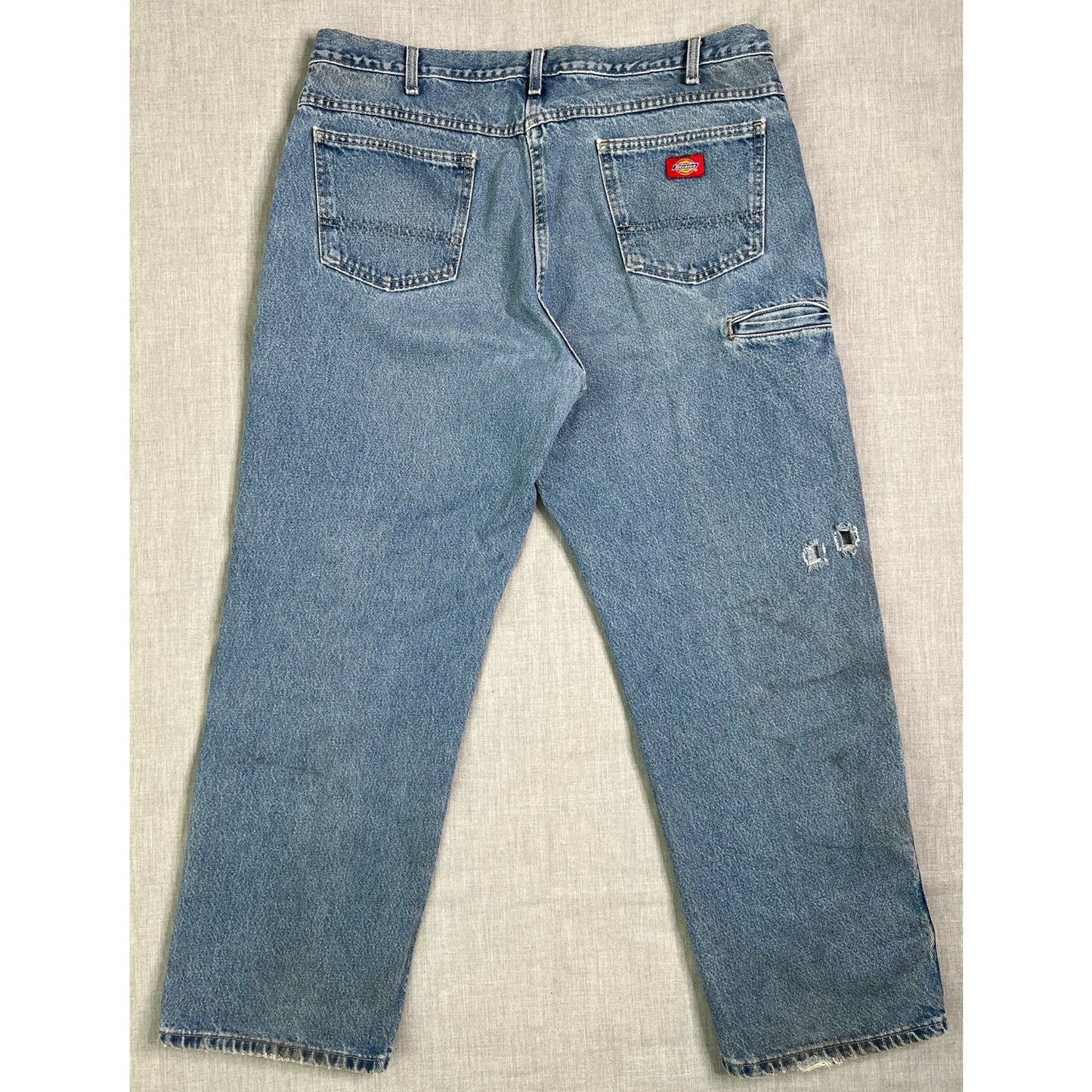 Dickies Double Knee Light Wash Workwear Jeans 38x30