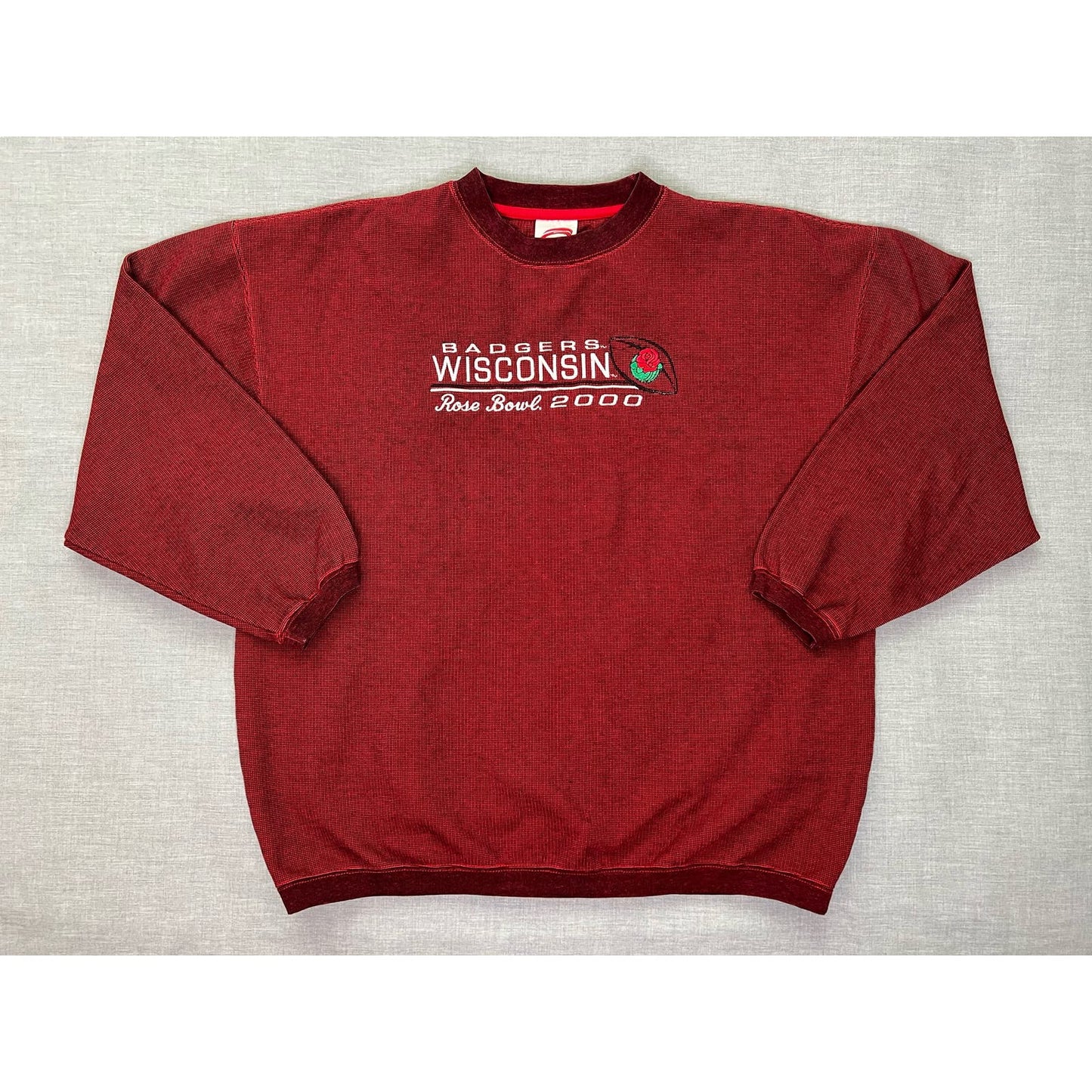 Vintage 2000 Wisconsin Badgers Rose Bowl Crewneck Sweatshirt Large
