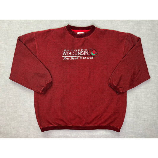 Vintage 2000 Wisconsin Badgers Rose Bowl Crewneck Sweatshirt Large