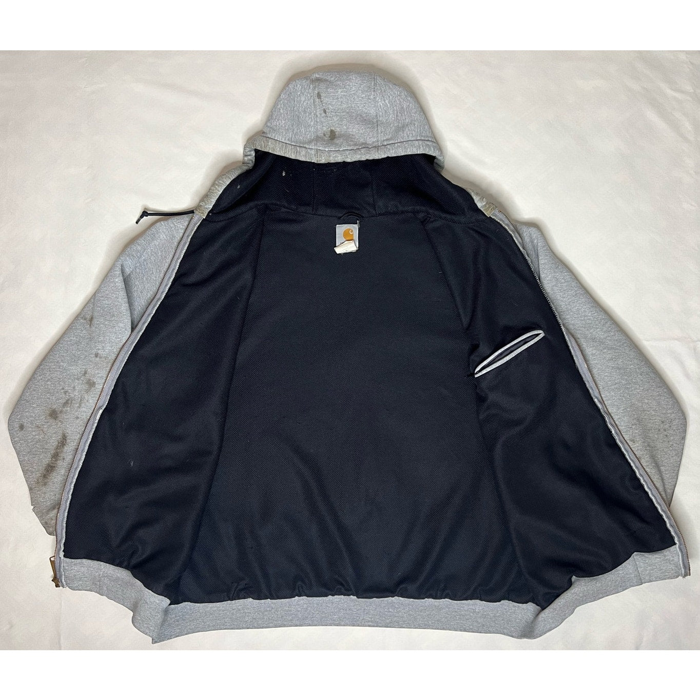 Carhartt Thermal Lined Full Zip Workwear Hoodie Sweatshirt 2XL