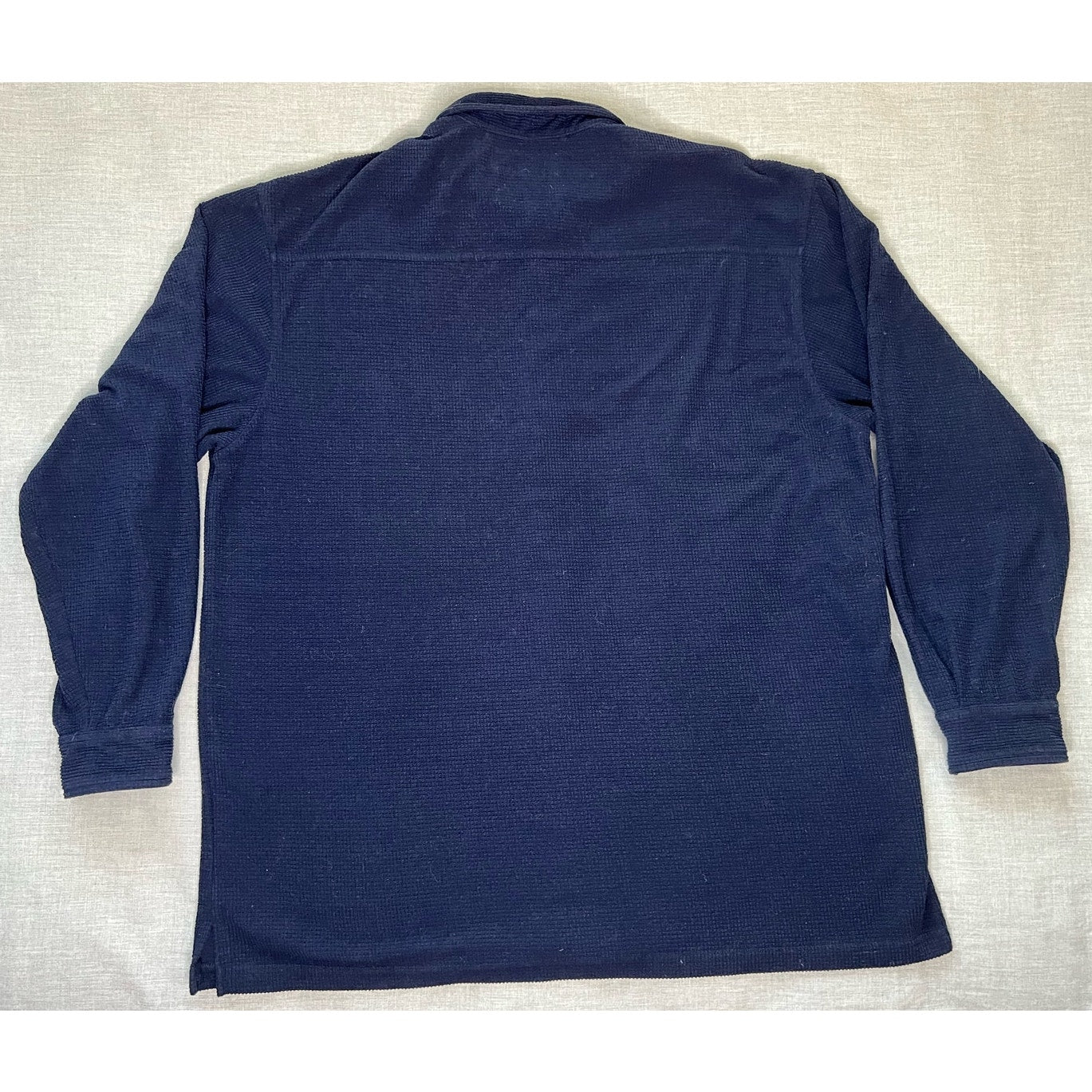 Big Dogs Waffle Knit Long Sleeve Button Up Shirt XL